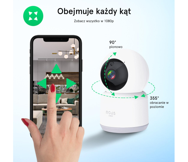 NOUS W2 Smart WiFi PTZ - 739731 - zdjęcie 3